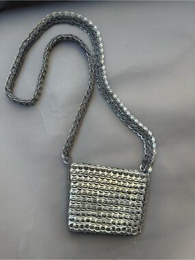 Silver Chainmail Crossbody Bag